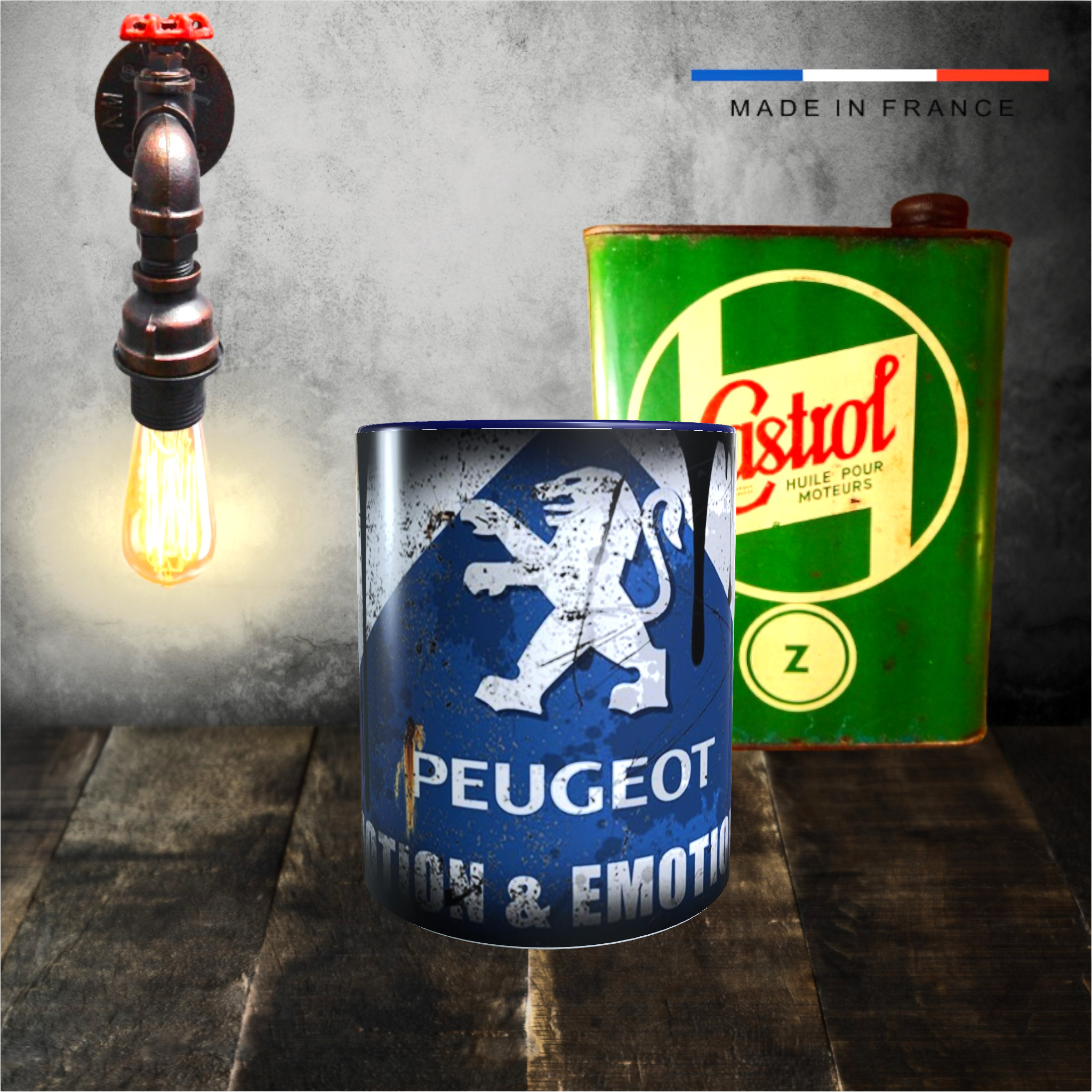 mug peugeot logo