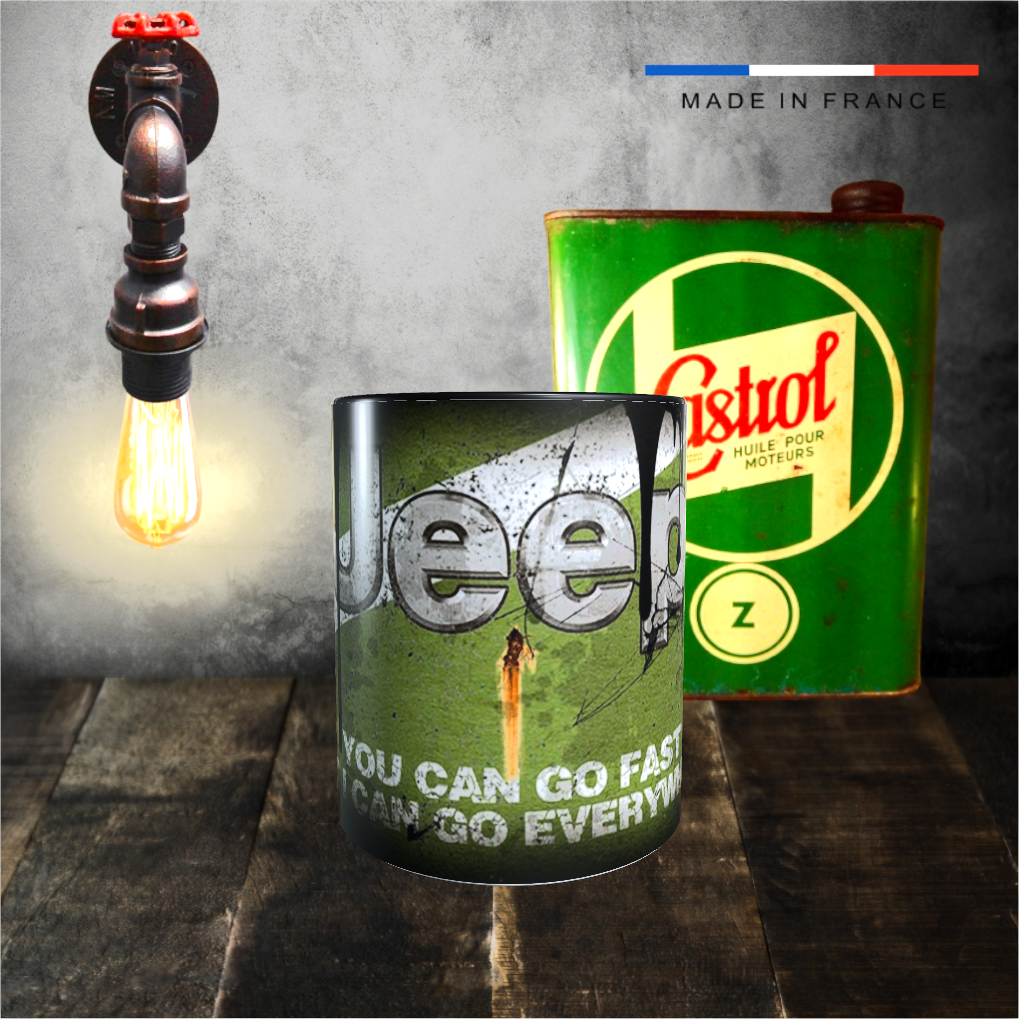 mug jeep logo bidon dhuile