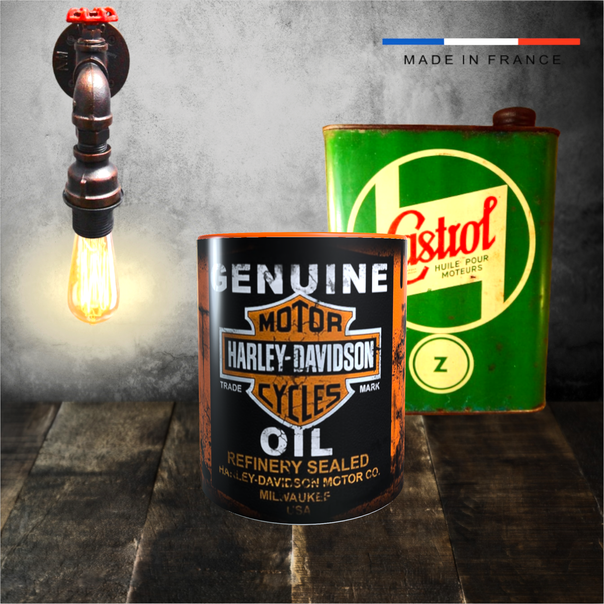 mug harley davidson genuine oil
