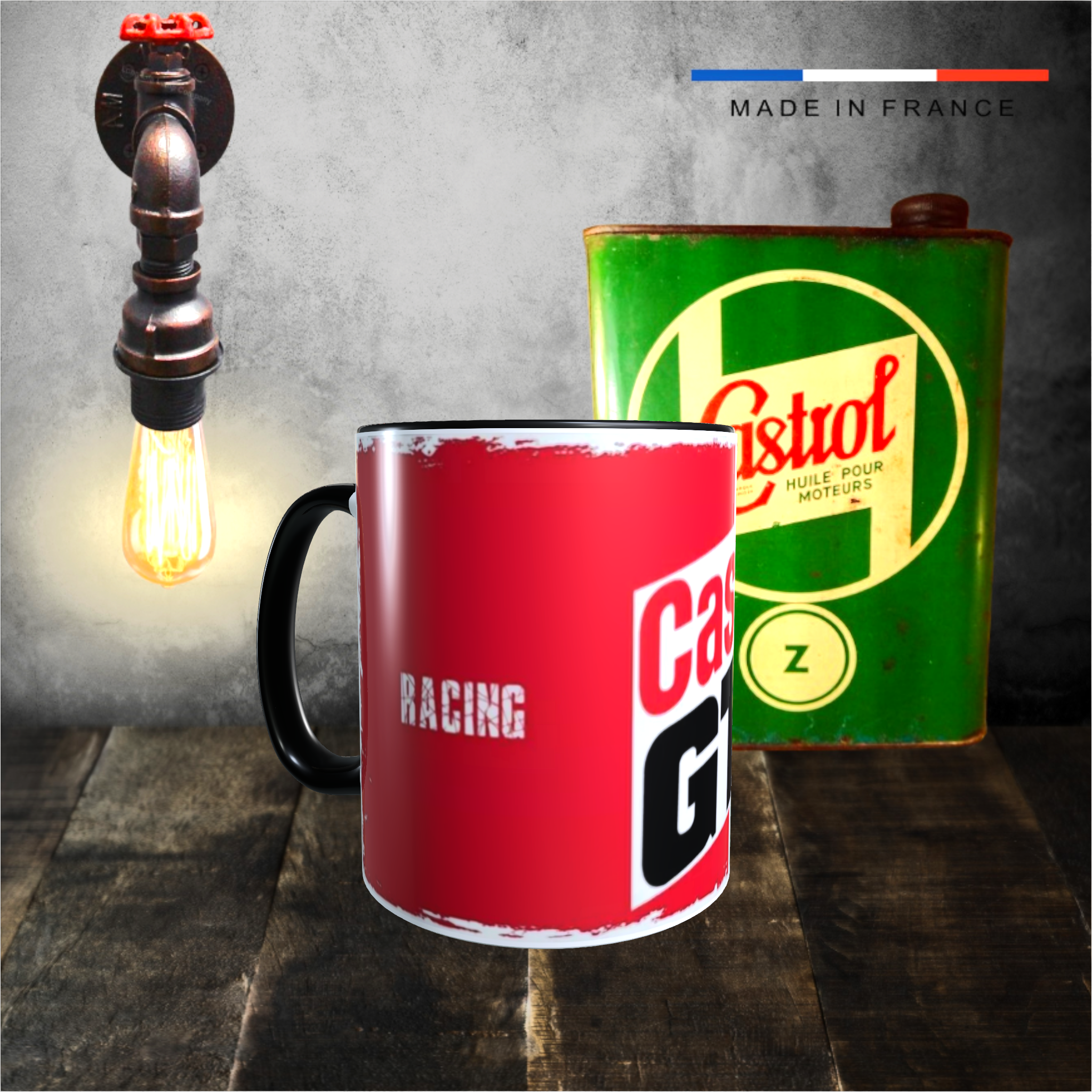 mug castrol gtx bidon dhuile