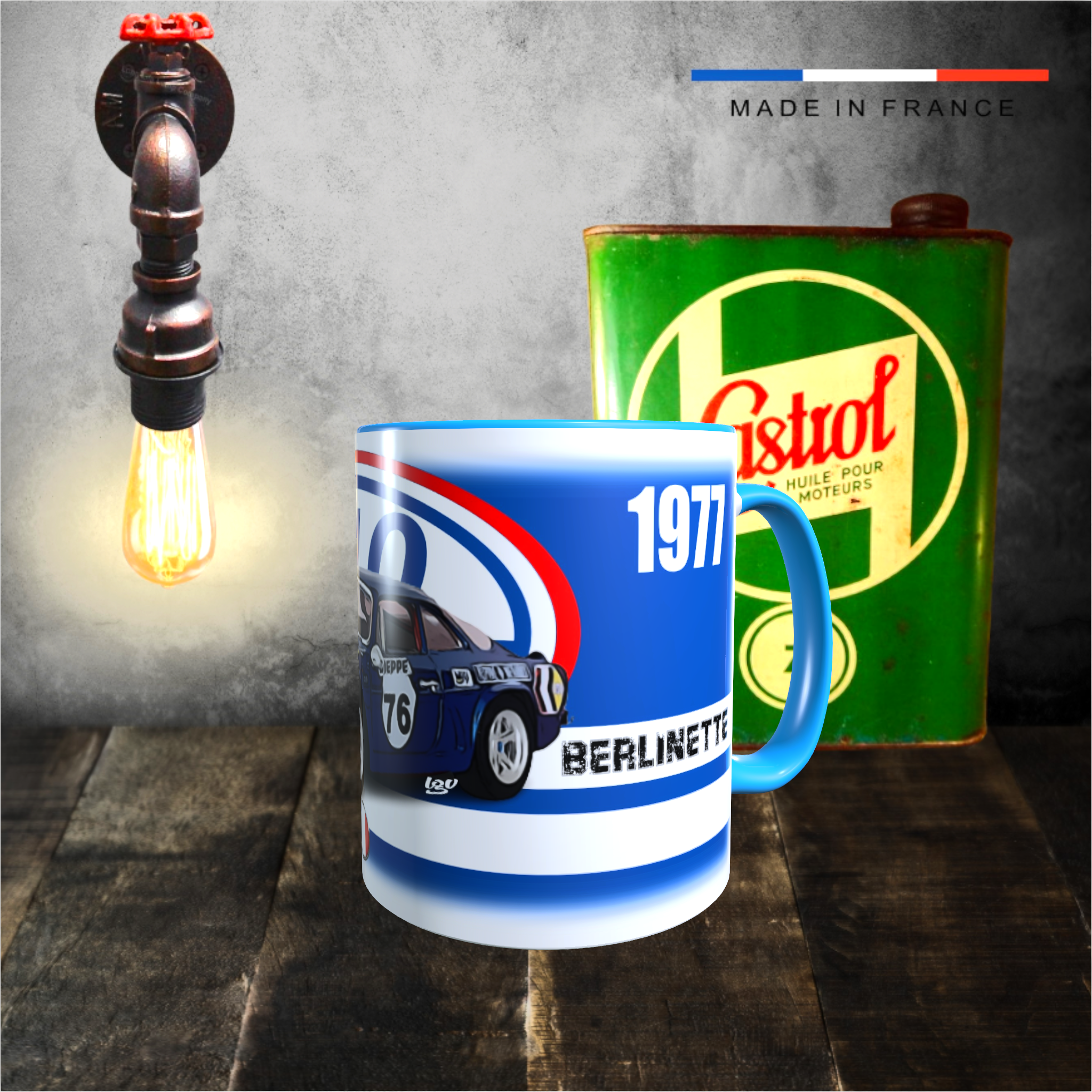 mug Alpine berlinette rétro