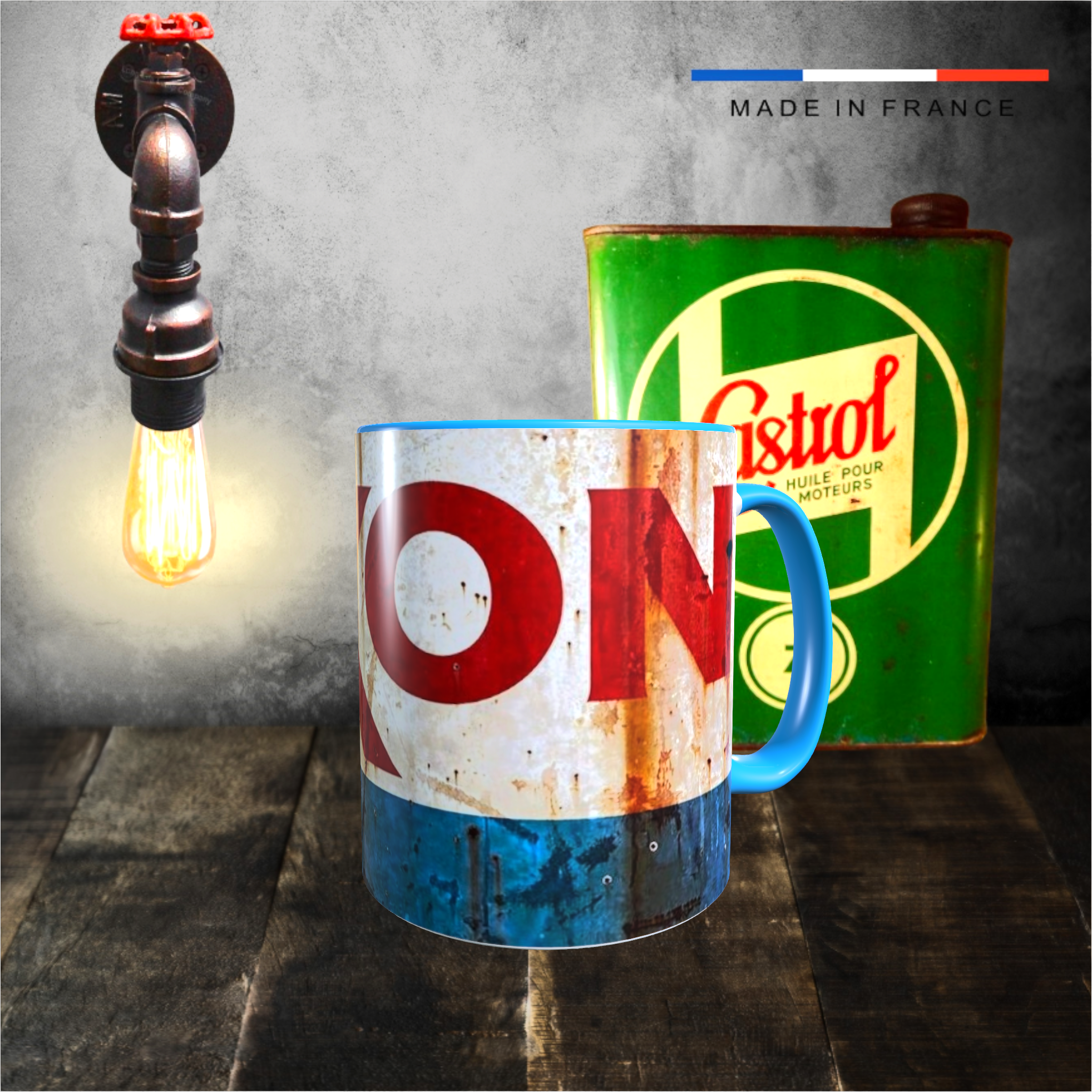 mug effet rouillé exxon