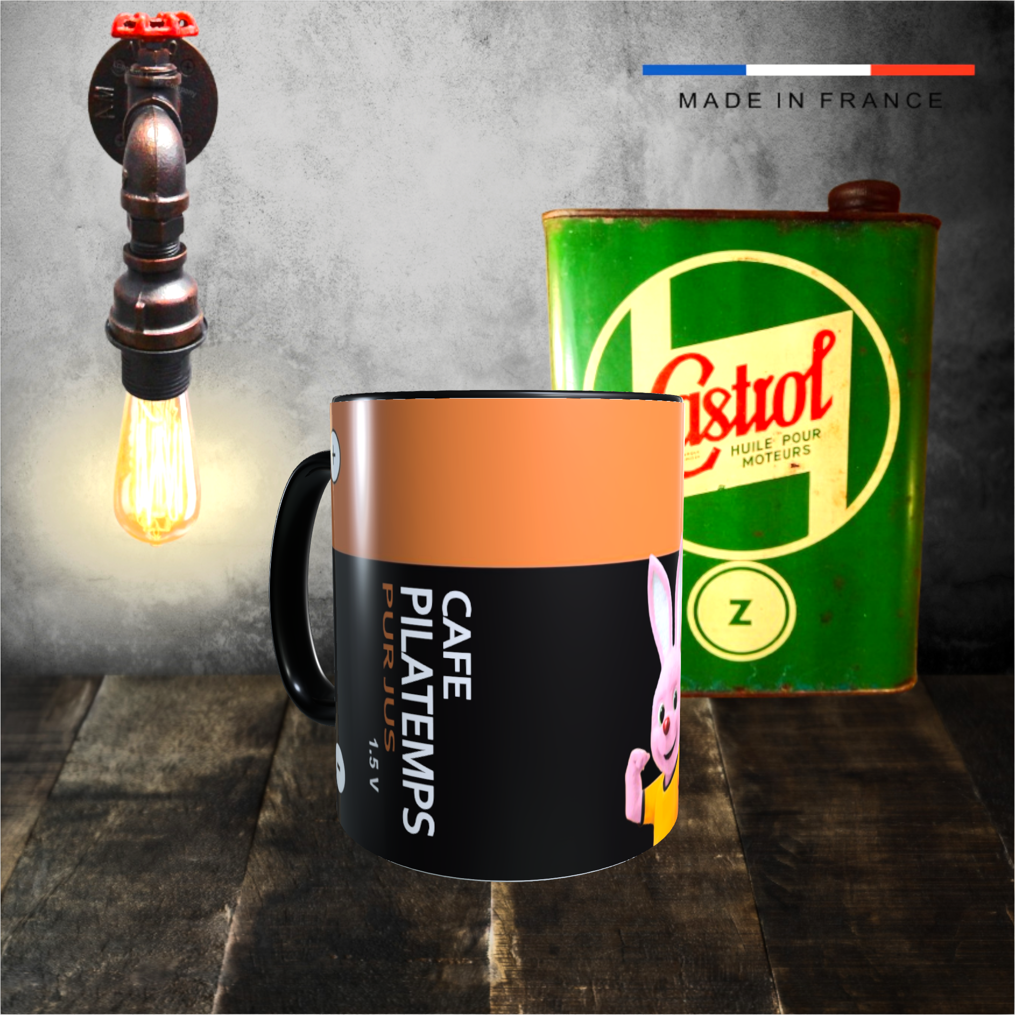 mug duracell pile