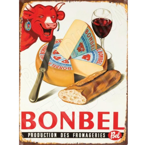 plaque publicitaire bonbel 15x20