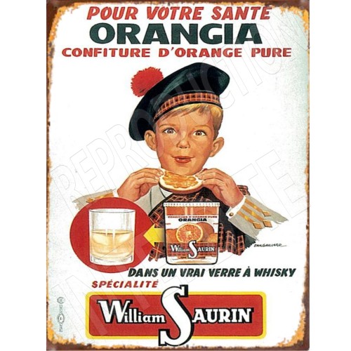 plaque publicitaire william saurin 15x20