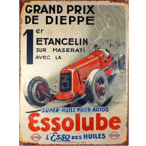 plaque publicitaire essolube 15x20