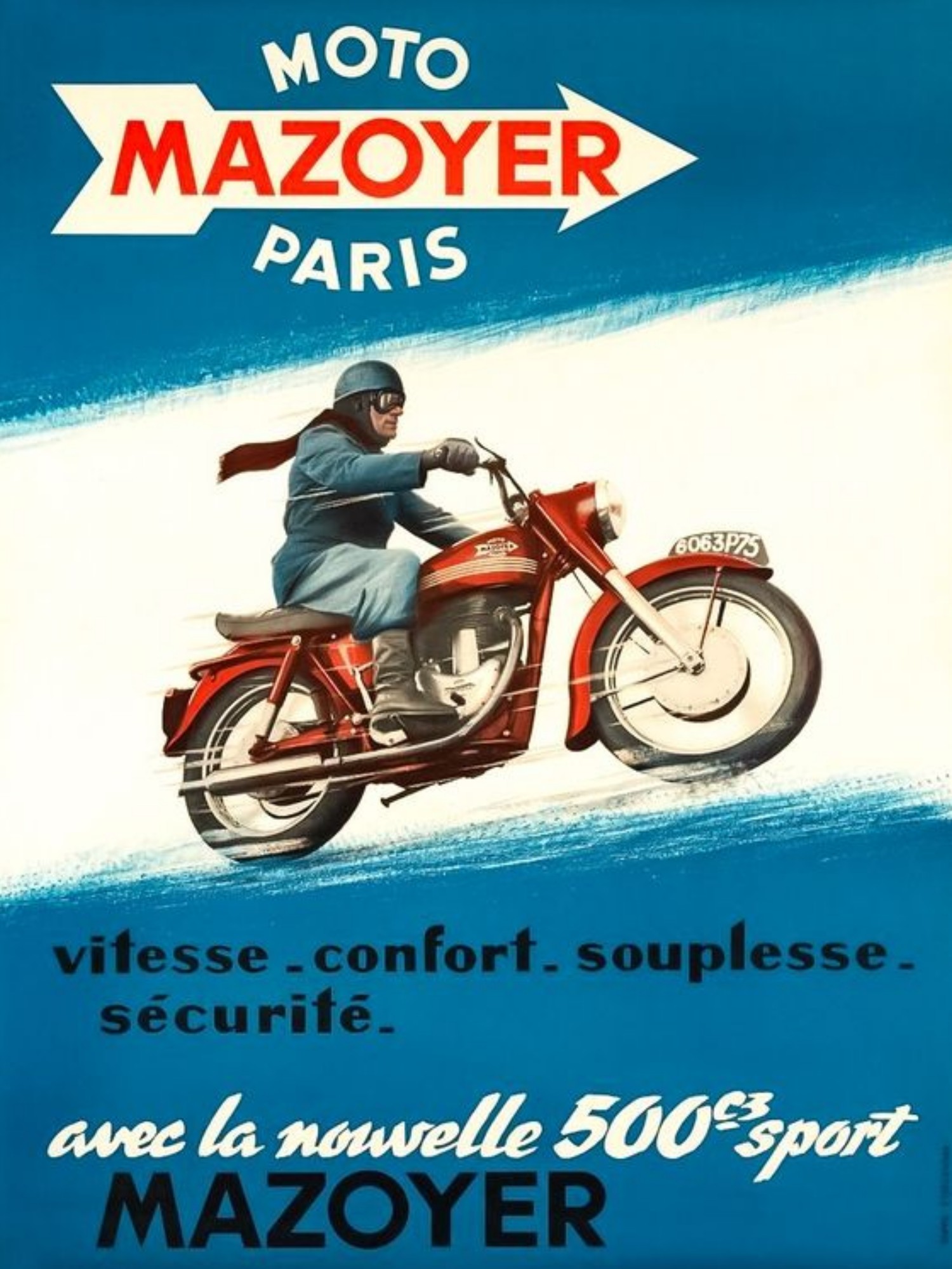plaque moto mazoyer