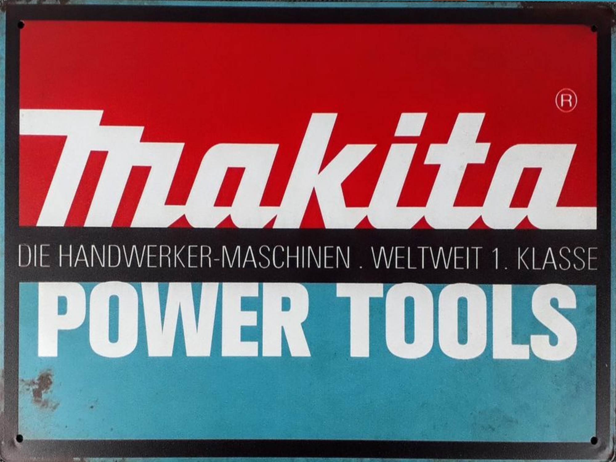 plaque métal Makita 15x20