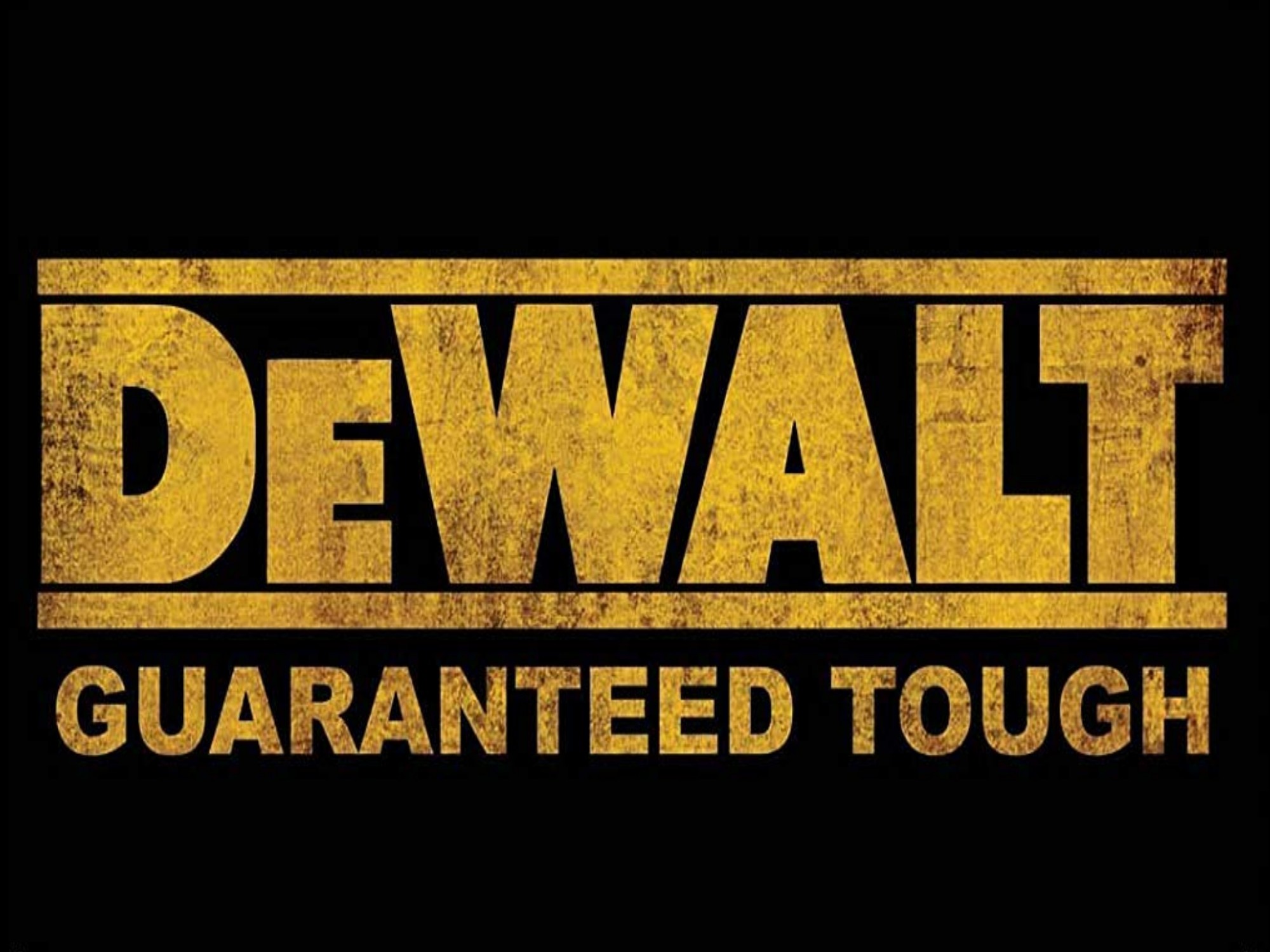 plaque métal déco dewalt 15x20