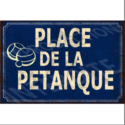 Plaque bronze bouliste 18x25cm - France Tombale