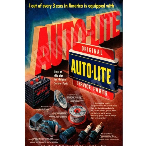 plaque métal Autolite autolite 20x30