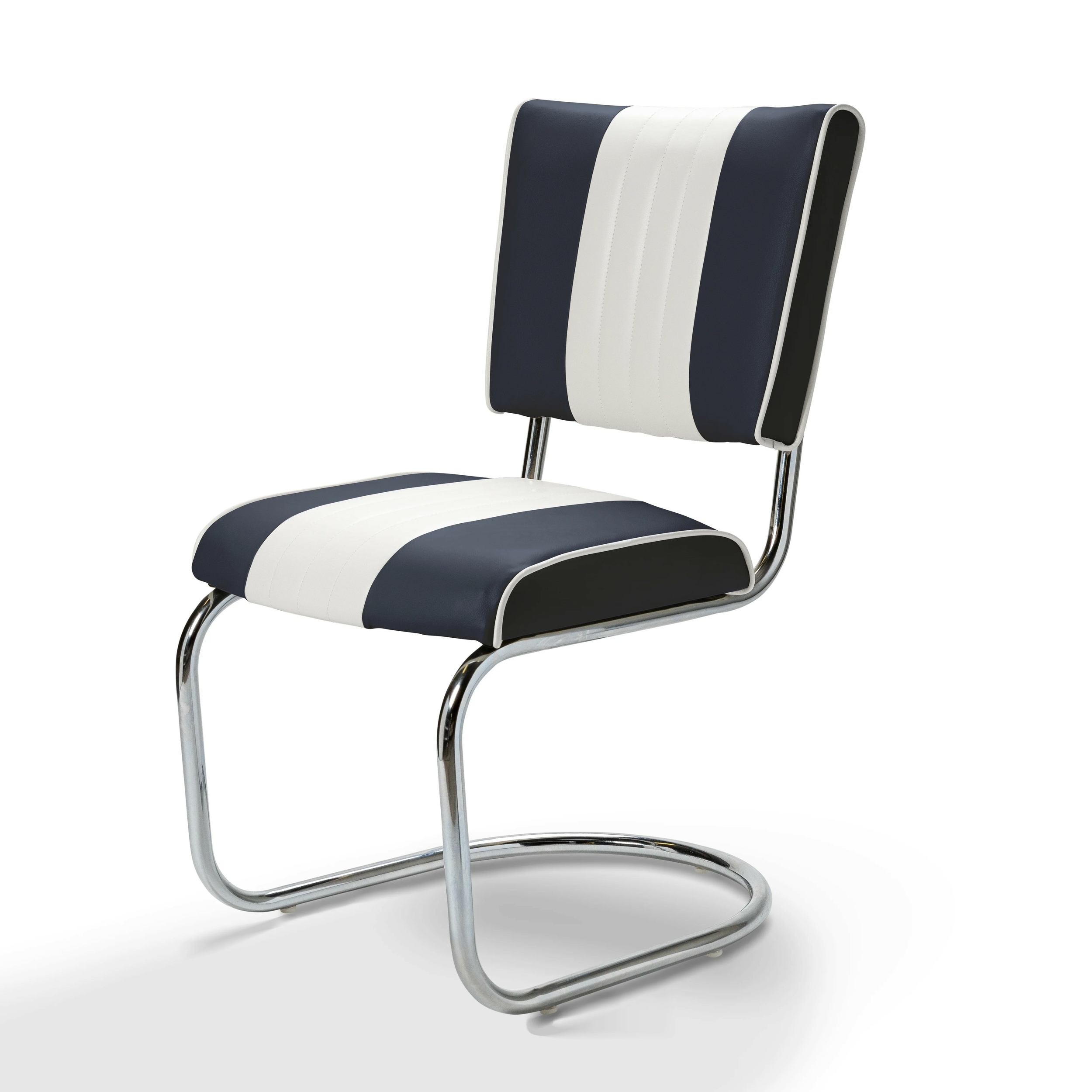 chaise confortable rétro belu dark navy