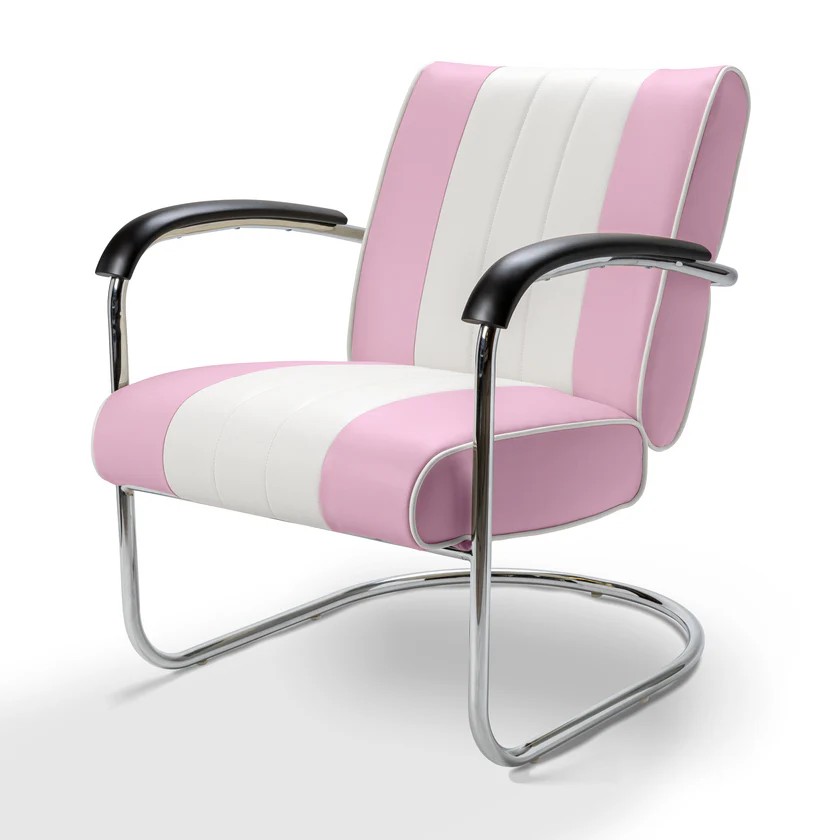 chaise vintage confort pullman lilas