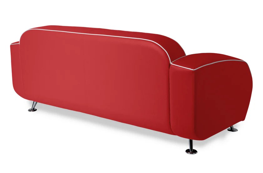 dossier de canapé waverly rétro rouge et blanc