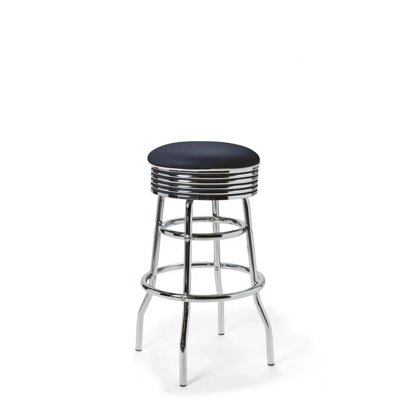 tabouret de bar pivotant rétro palace 77wp dark navy