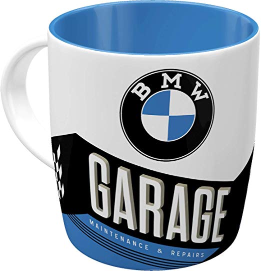 mug tasse bmw garage vintage rétro