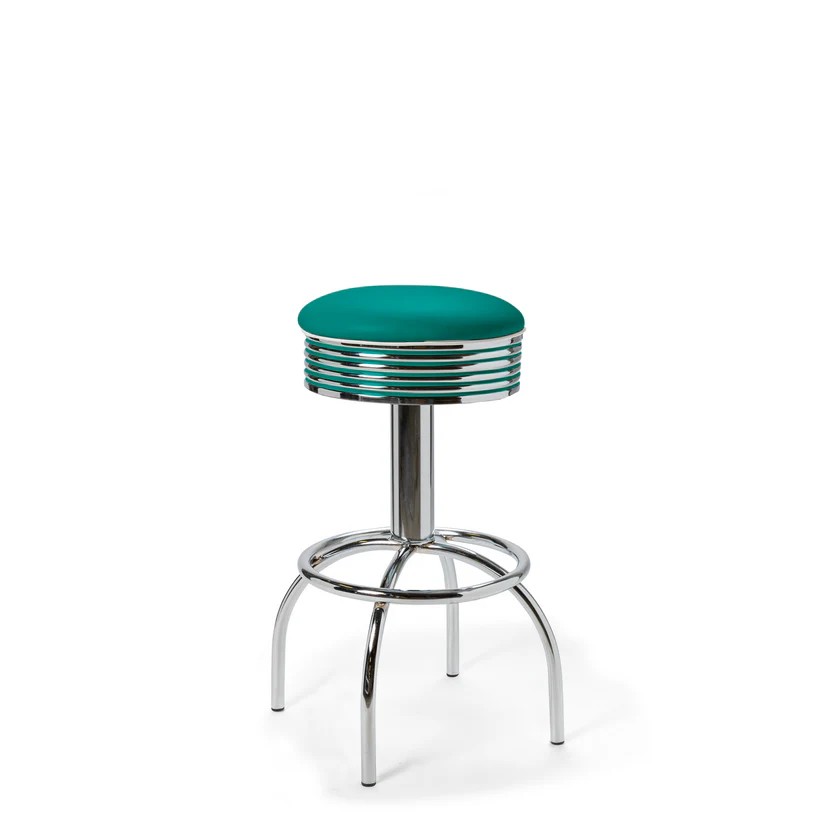 tabouret de restaurant rétro comet 77 vert pétrole