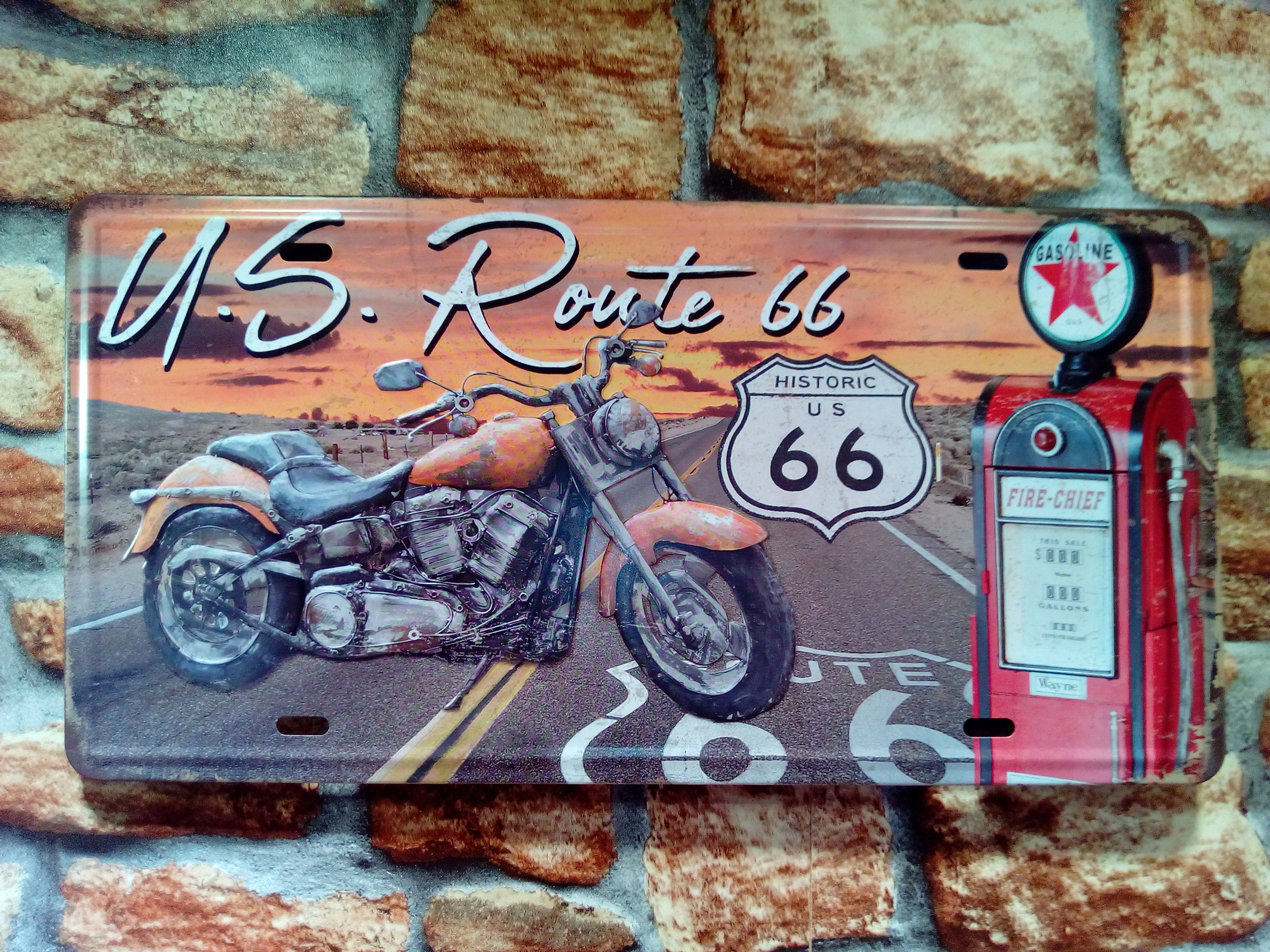 Plaque dimmatriculation Route 66