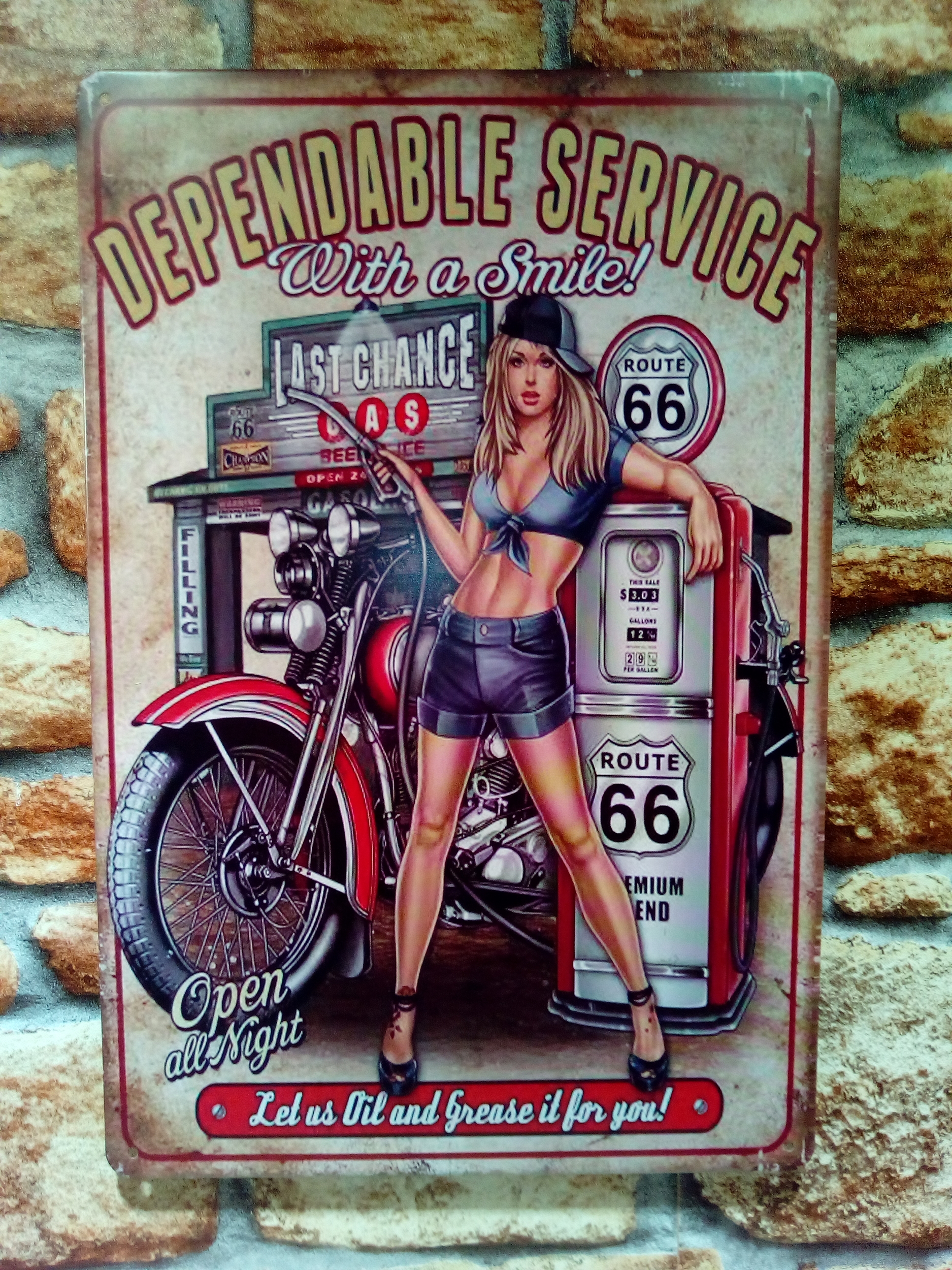 Plaque pin-up dependable service
