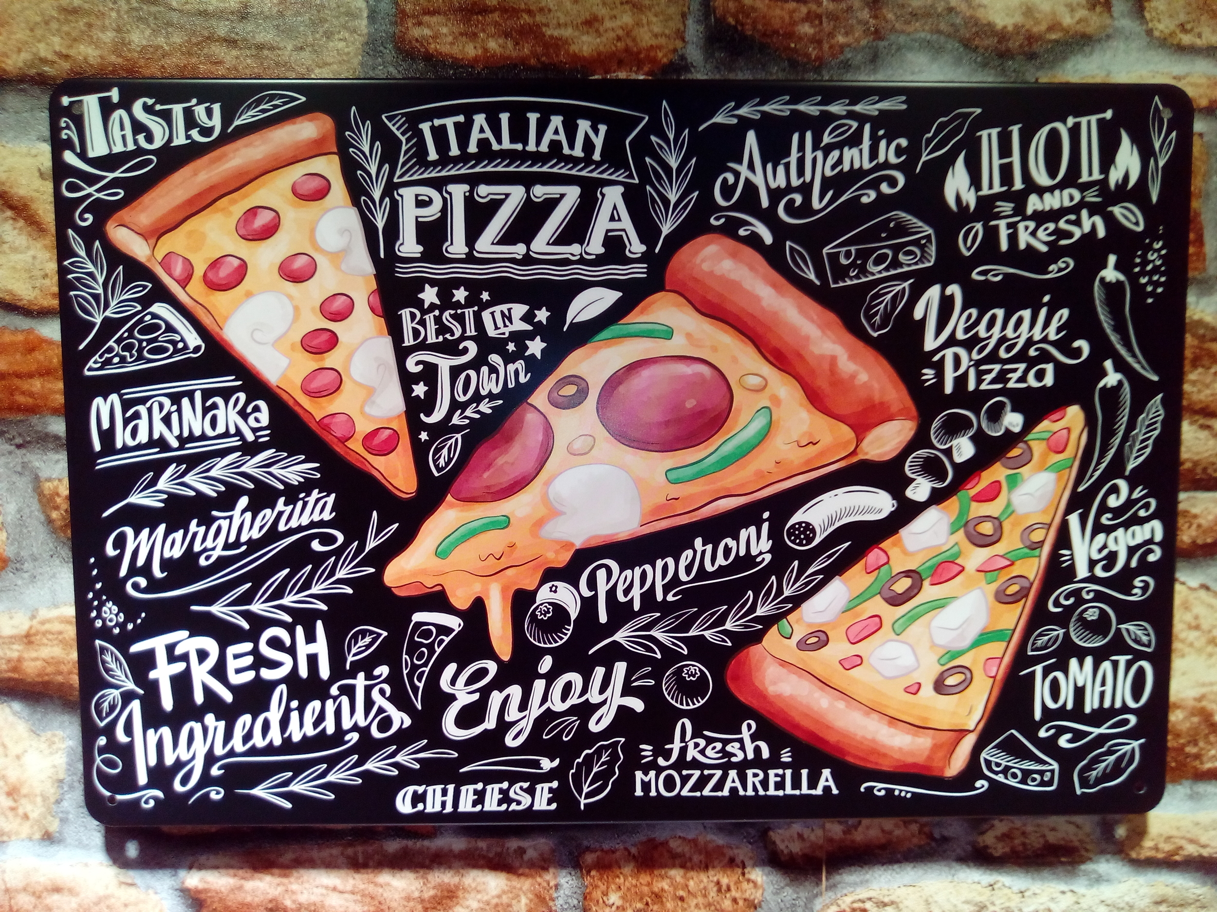 Plaque déco Pizza