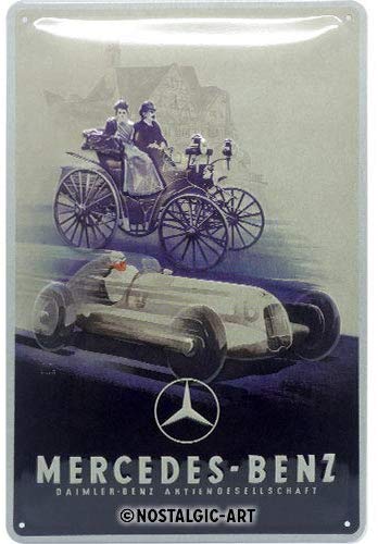 Plaque rétro Mercedes benz 20 x 30