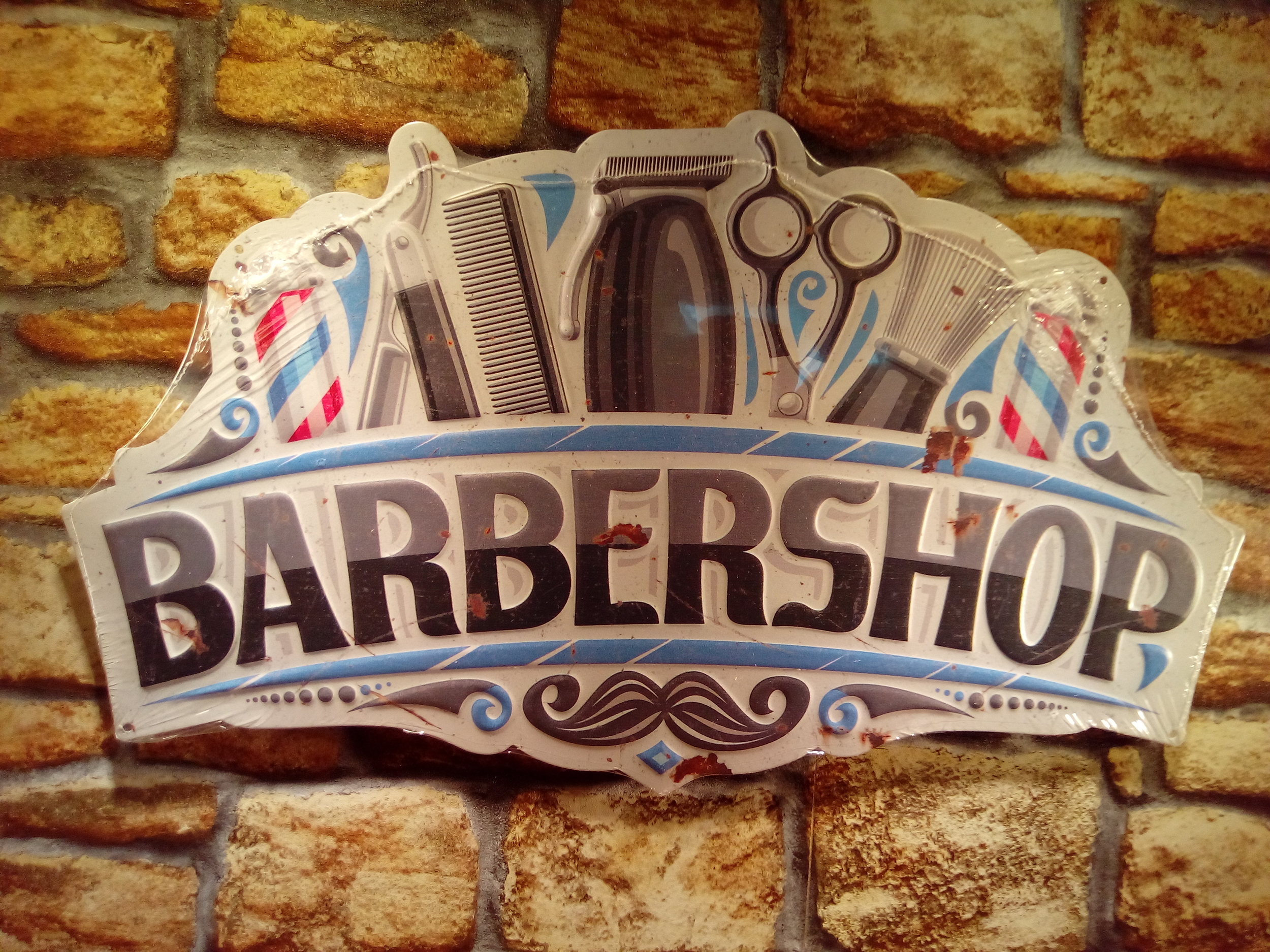Plaque enseigne barbershop