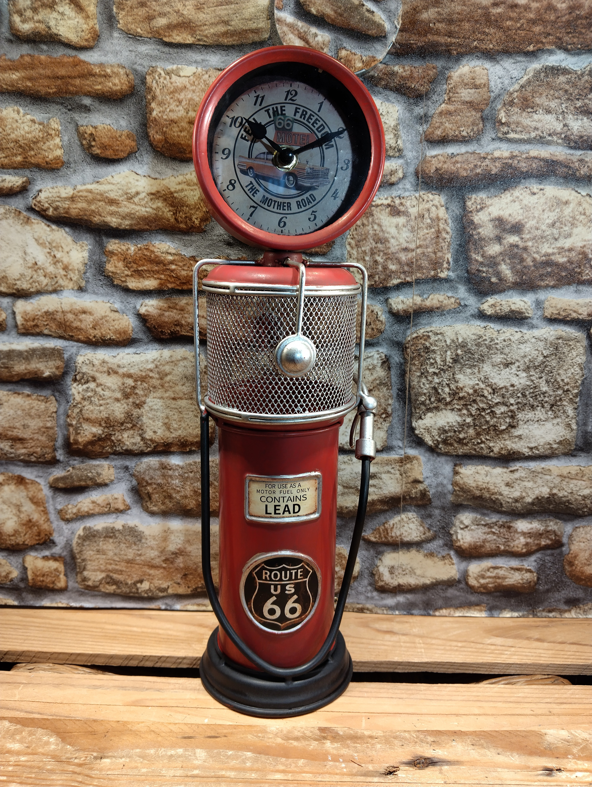 Horloge pompe à essence route 66