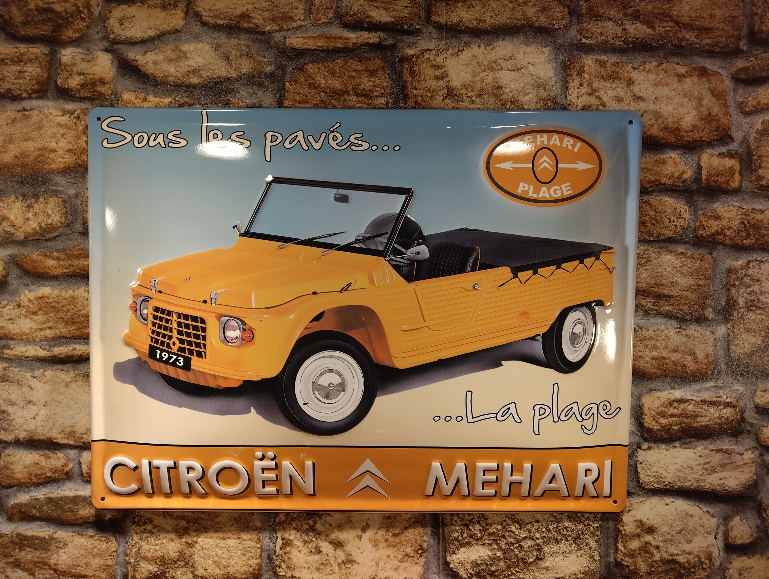 Plaque Citroën Méhari