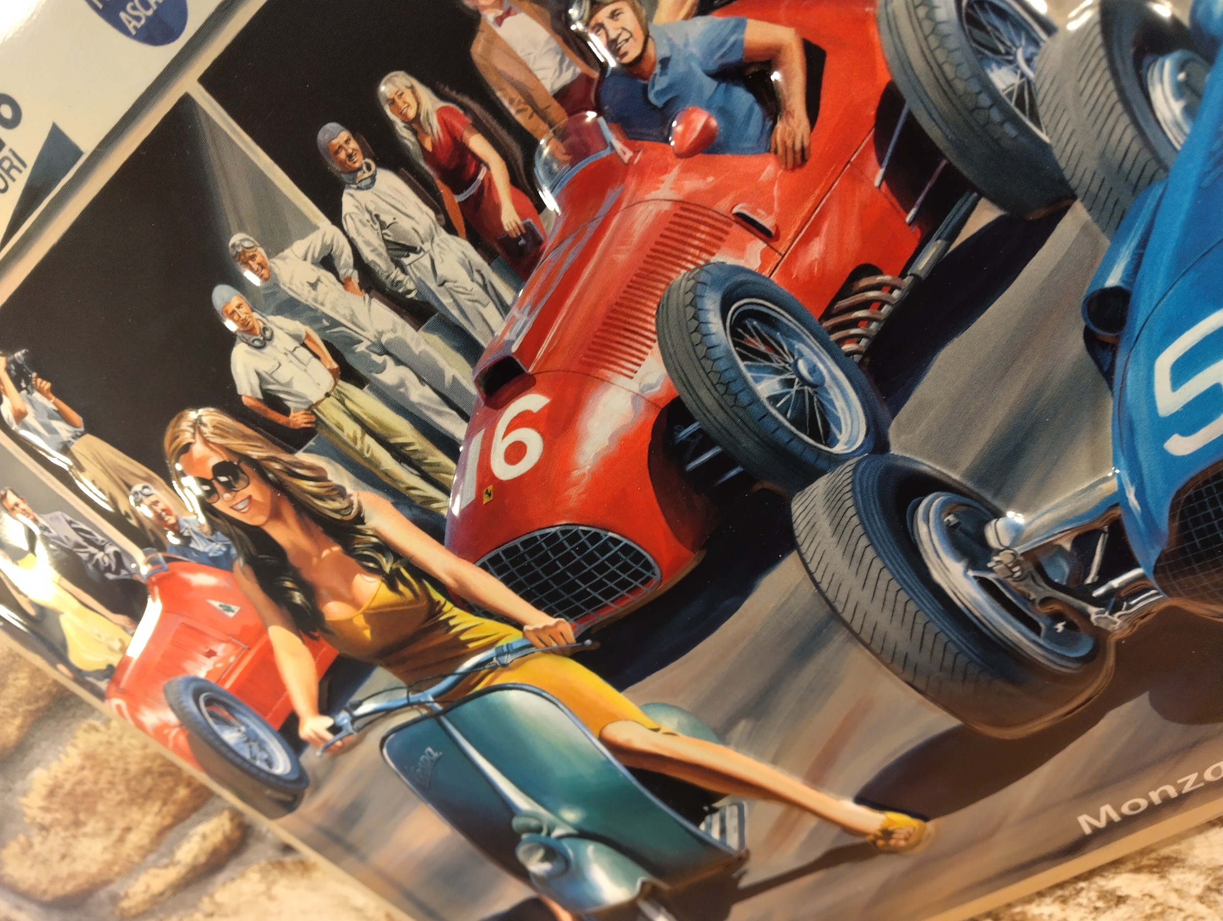 Plaque métal Monza 1950 vintage rétro