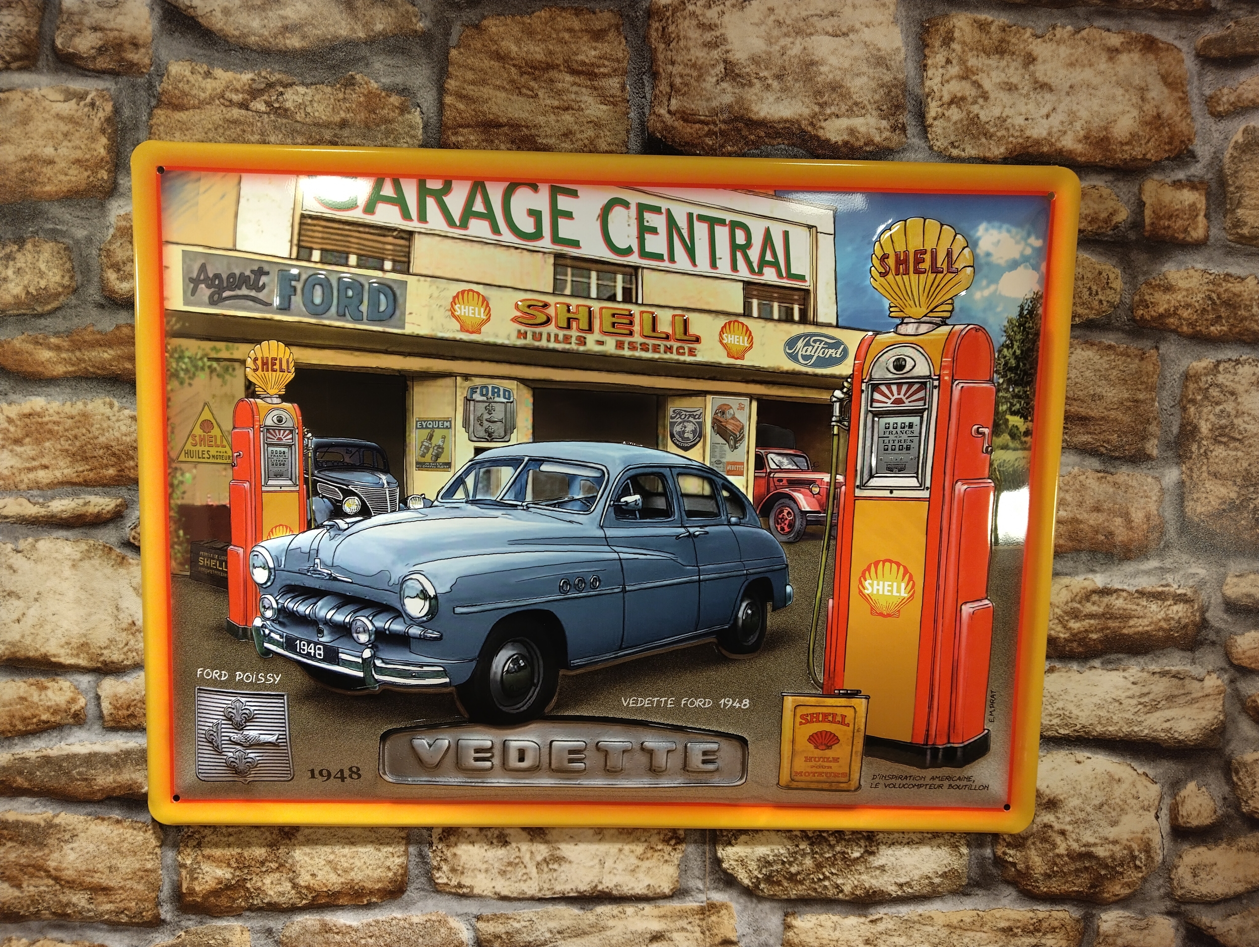Plaque métal Ford Vedette