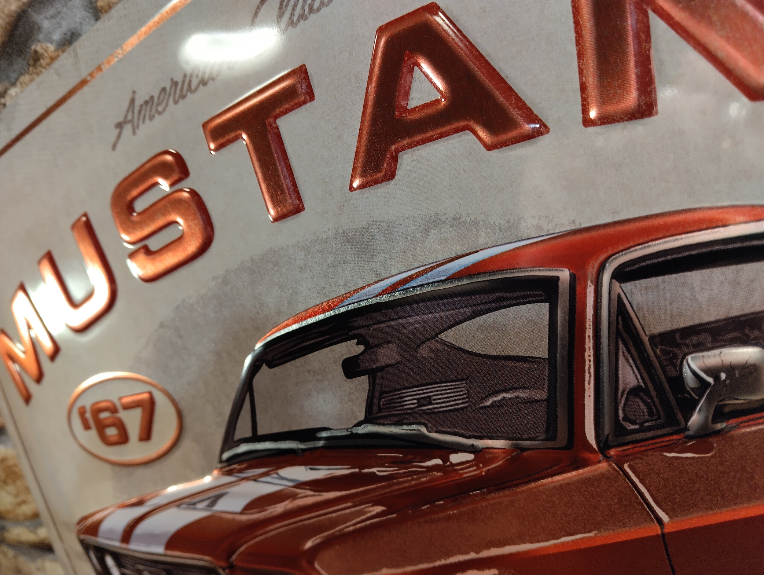 Plaque Ford Mustang 1967 Edition Limitée rétro