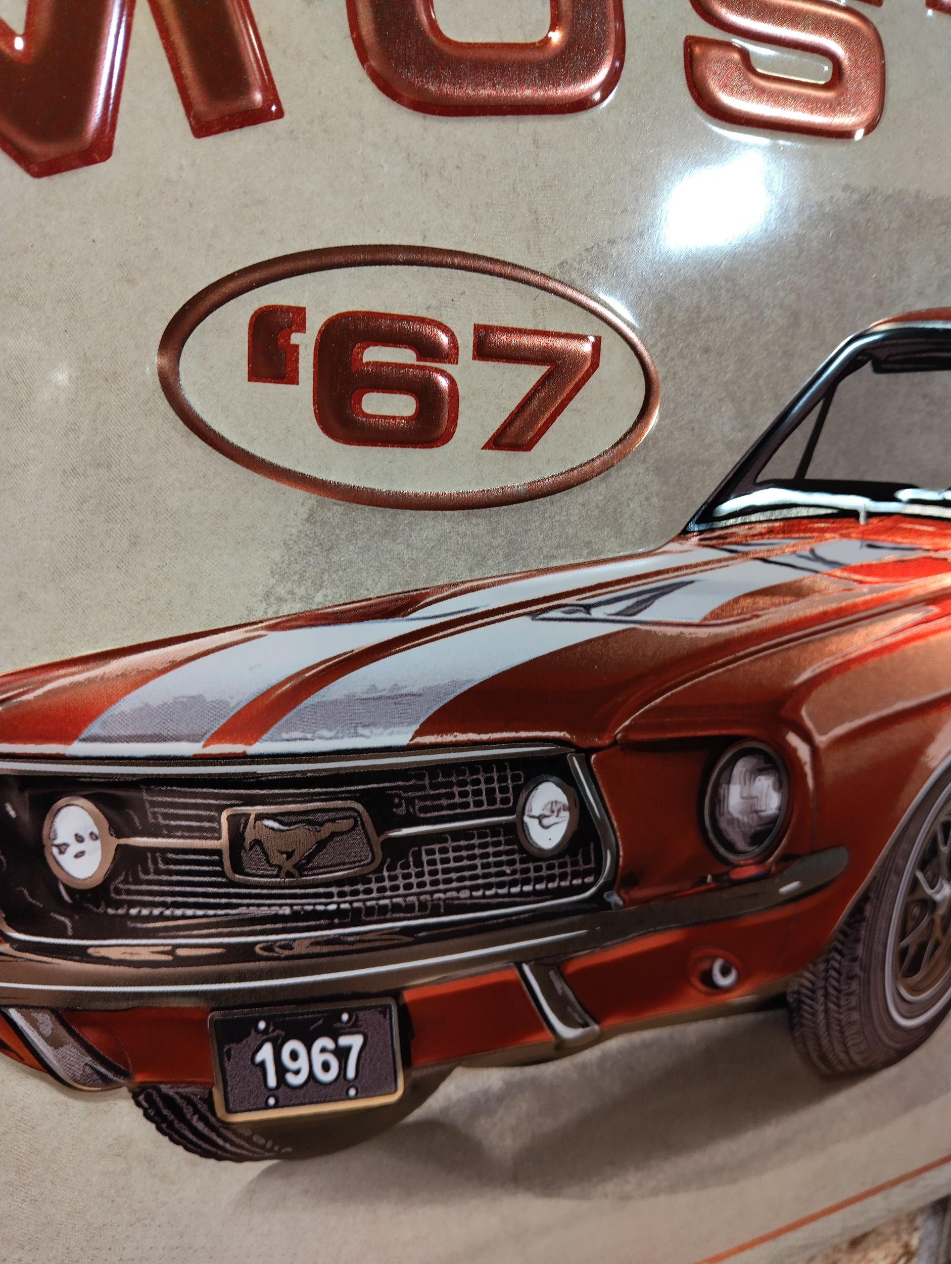 Plaque Ford Mustang 1967 Edition Limitée vintage