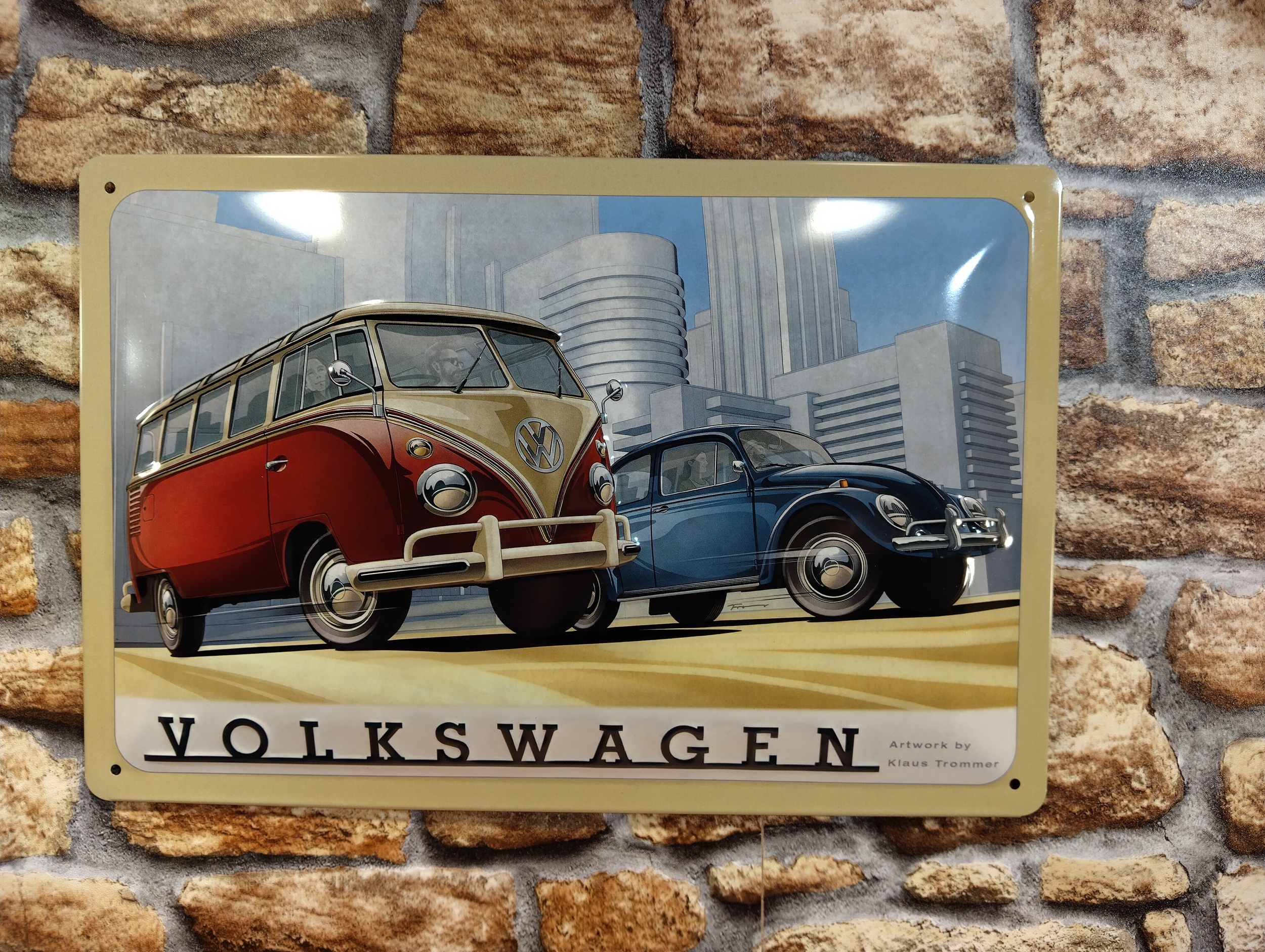 Plaque Vw combi T1