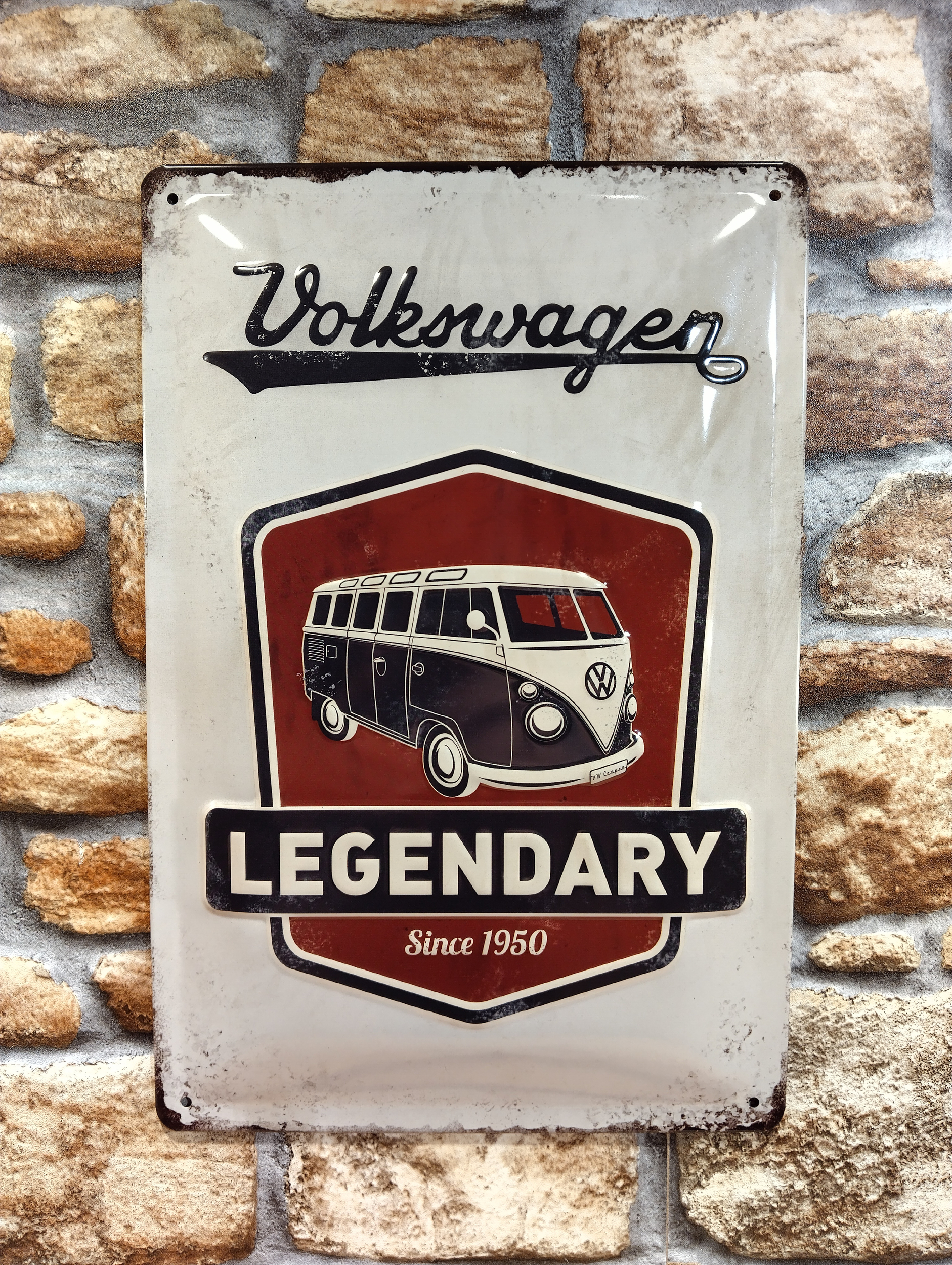 Plaque Vw Combi legendary