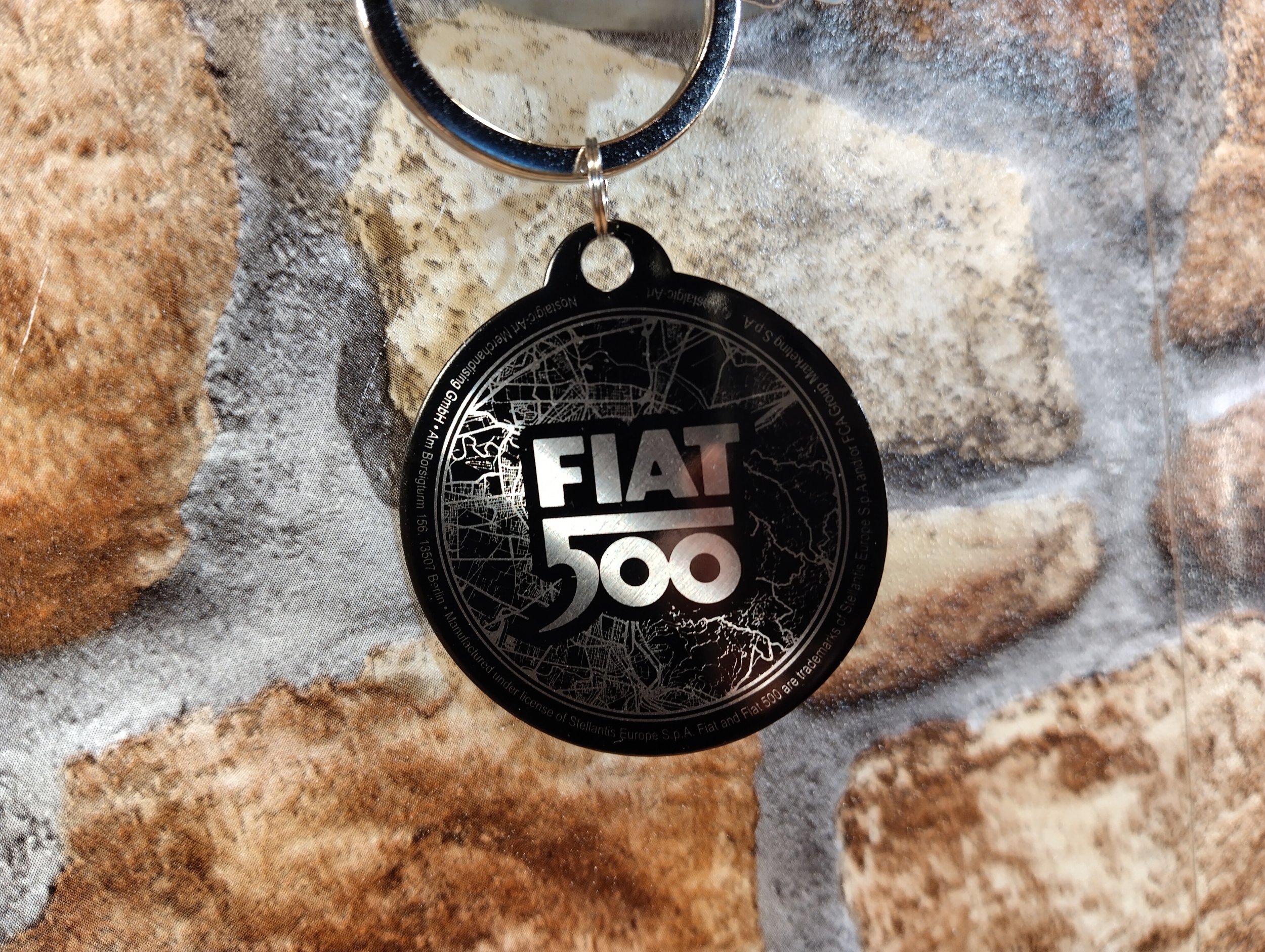 Porte-clés Fiat 500 Turin publicitaire
