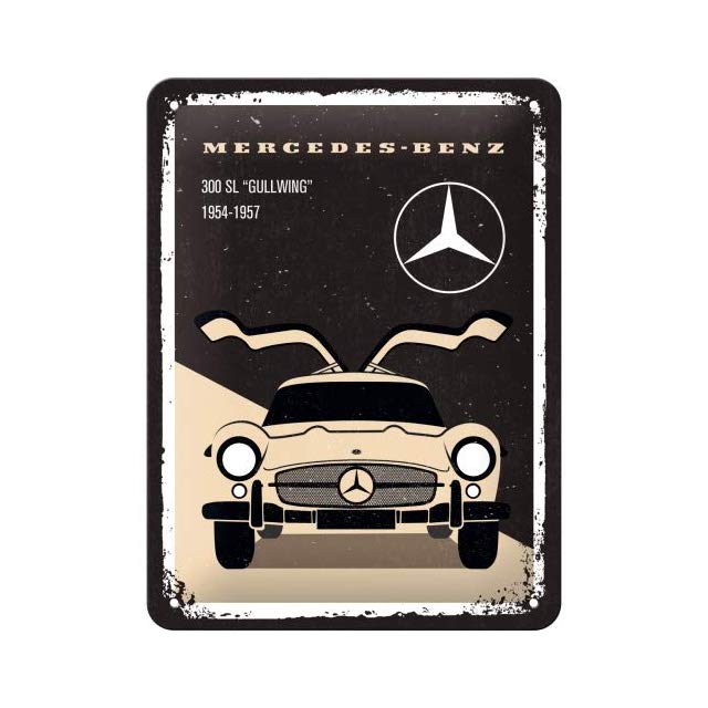 Plaque métal Mercedes 300 SL 15 x 20