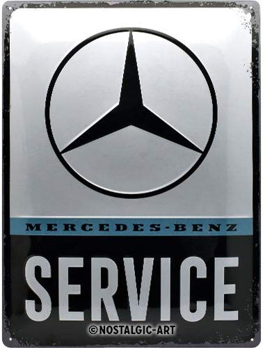 Plaque Métal Mercedes Service 30 X 40 Garageatelierles Plaques Publicitaires Le Grenier 