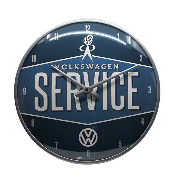 horloge murale vw volkswagen métal décoration vintage rétro