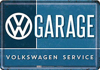 plaque métal décoration volkswagen garage vintage vw rétro