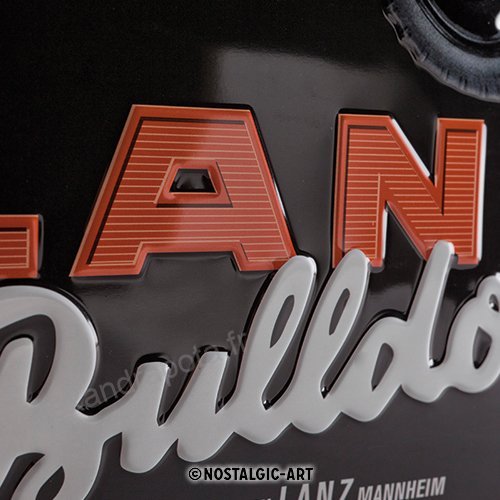plaque publicitaire métal lanz bulldog vintage agricole