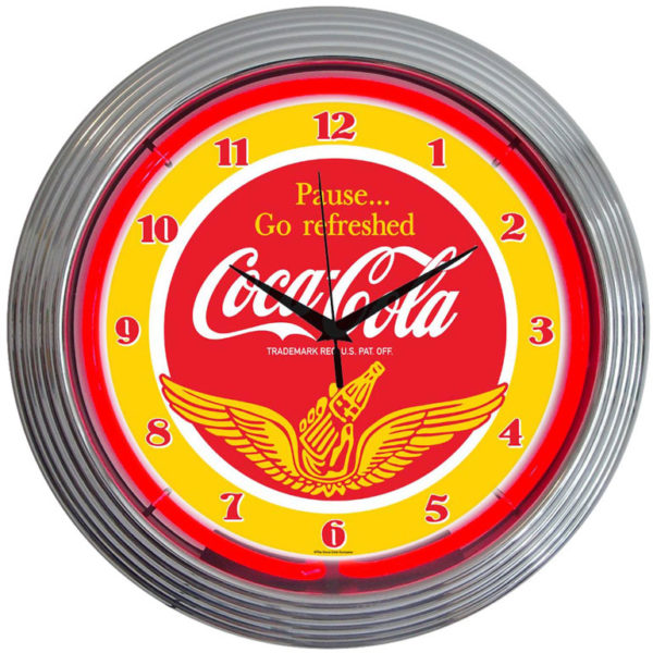 Horloge néon usa coca cola vintage