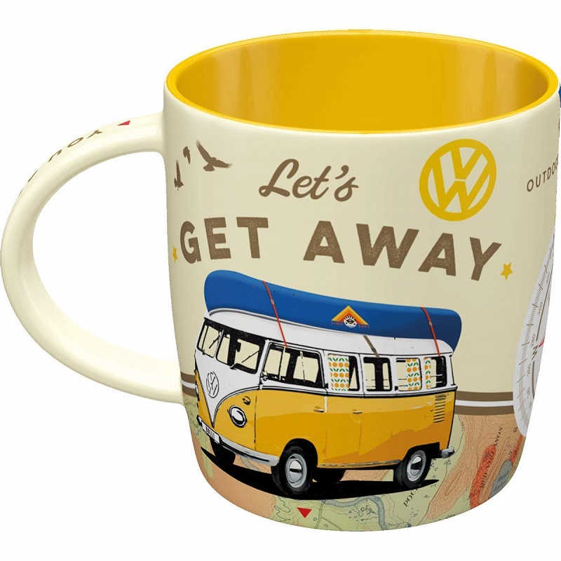 mug tasse céramique vw bulli combi transporter vintage rétro