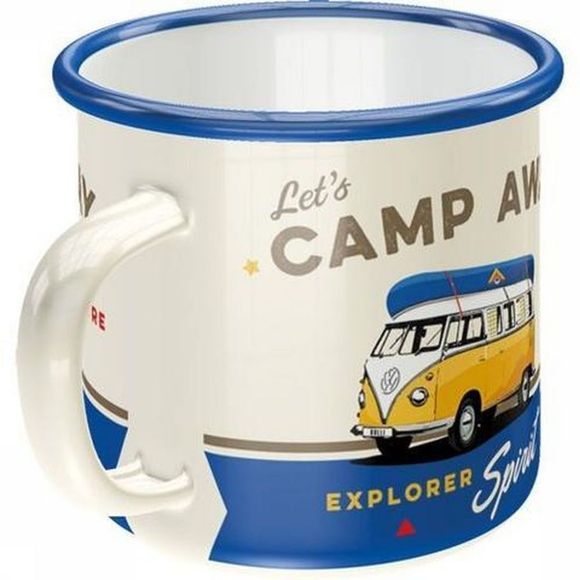 mug émail vw combi collection tasse