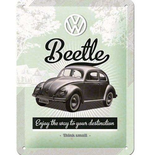 plaque métal publicité beetle vw décoration rétro