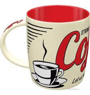 mug vintage rétro coffee usa