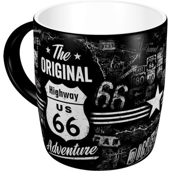 mug tasse céramique route 66 vintage rétro émail