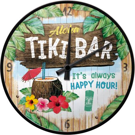 horloge publicitaire bar tiki vintage