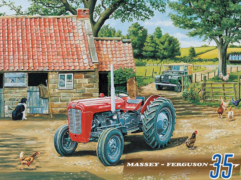 plaque publicitaire Massey ferguson 35