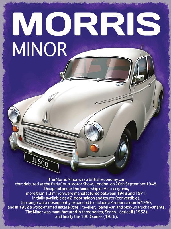 plaque publicitaire Morris minor