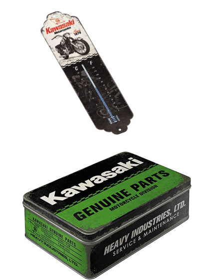 lot-kawasaki-thermomètre-boite-vintage